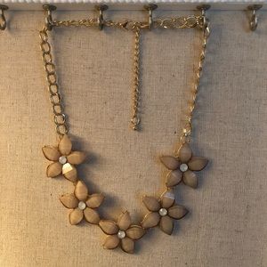 Flower statement necklace